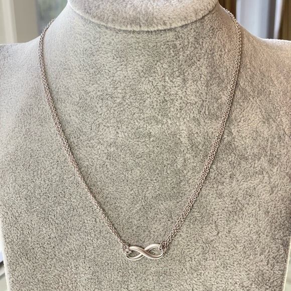 Tiffany & Co. Jewelry Tiffany Co Double Chain Infinity Necklace 6